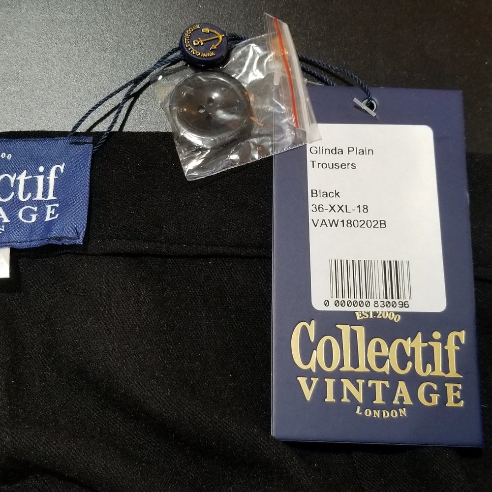 Collectif Glinda black pants - Volup alert!